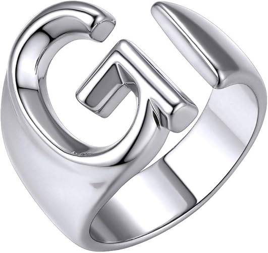 PERSONALIZED GOLD PLATED INITIAL RING - Bumble Jewelry