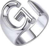 PERSONALIZED GOLD PLATED INITIAL RING - Bumble Jewelry