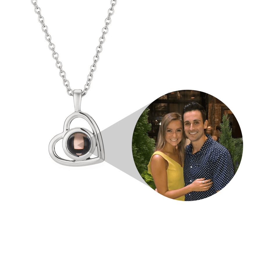 Personalized Heart Photo Necklace - Bumble Jewelry