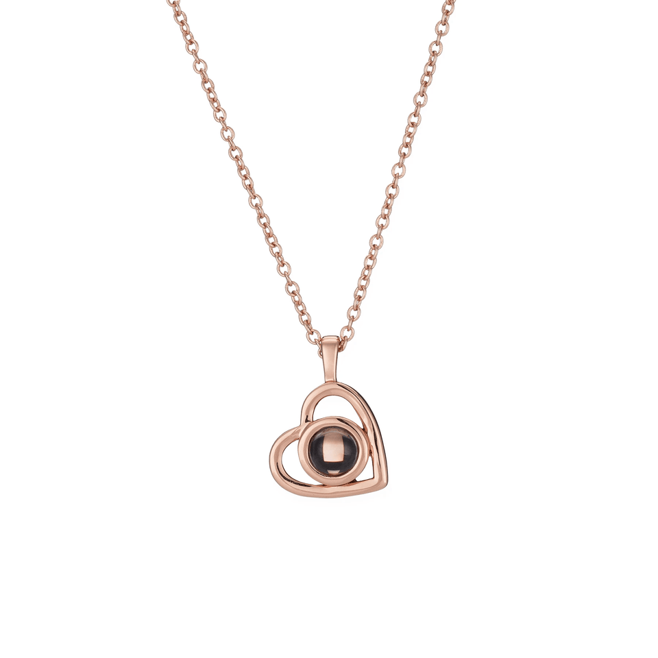Personalized Heart Photo Necklace - Bumble Jewelry