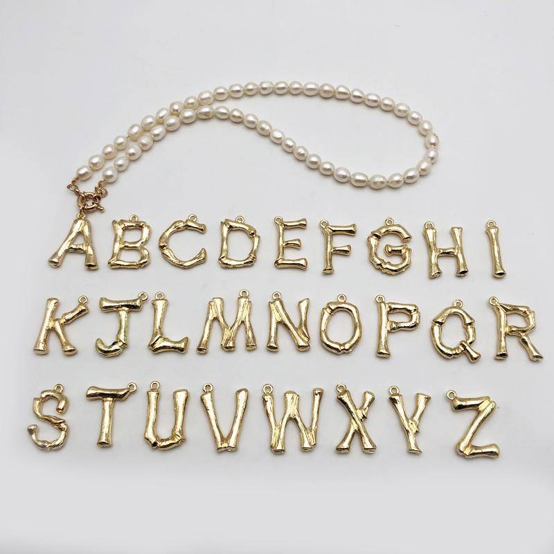 Pearl Initial Necklace - Bumble Jewelry