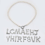 Pearl Initial Necklace - Bumble Jewelry