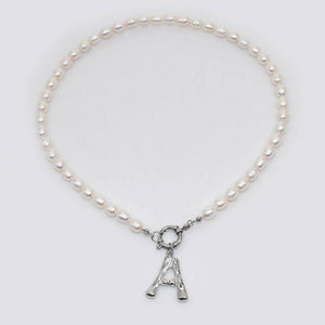 Pearl Initial Necklace - Bumble Jewelry