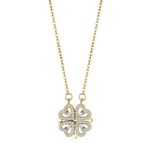 CLOVER HEARTS NECKLACE - Bumble Jewelry
