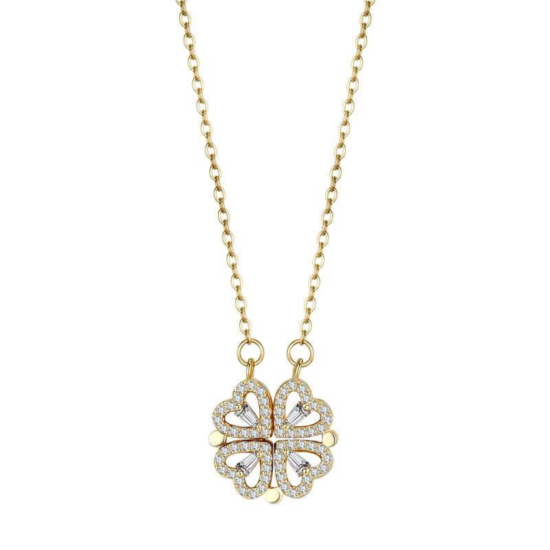 CLOVER HEARTS NECKLACE - Bumble Jewelry
