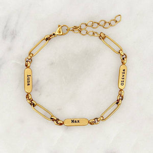 Engraved Bracelet Tags - Bumble Jewelry