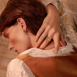 PERSONALIZED GOLD PLATED INITIAL RING - Bumble Jewelry