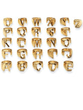 PERSONALIZED GOLD PLATED INITIAL RING - Bumble Jewelry