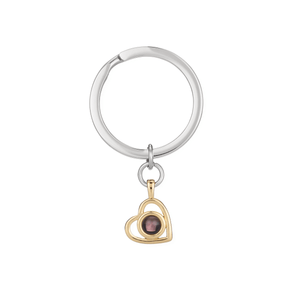 Personalized Heart Photo Keychain - Bumble Jewelry