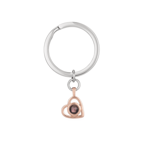 Personalized Heart Photo Keychain - Bumble Jewelry