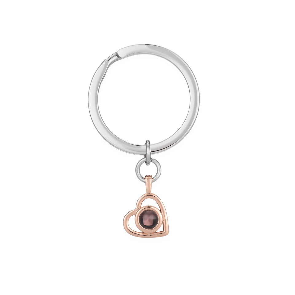 Personalized Heart Photo Keychain - Bumble Jewelry