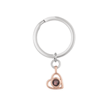 Personalized Heart Photo Keychain - Bumble Jewelry