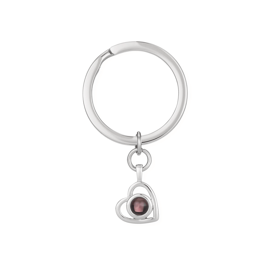 Personalized Heart Photo Keychain - Bumble Jewelry